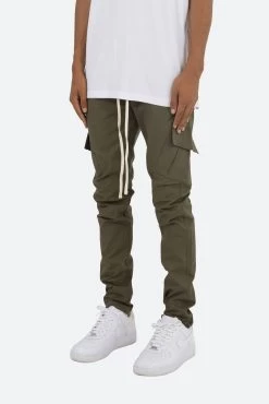 Cargo Drawcord II Pants - Olive -clothing Cargo Drawcord II Pants Olive 4