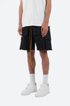 Cargo Drawcord Shorts - Black -clothing Cargo Drawcord Shorts Black 3