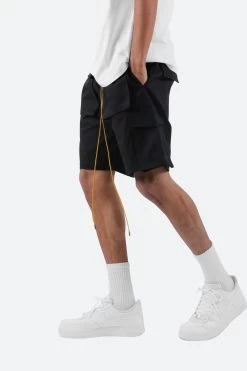 Cargo Drawcord Shorts - Black -clothing Cargo Drawcord Shorts Black 4