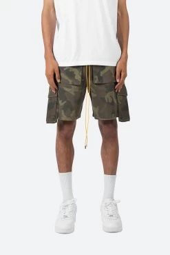 Cargo Drawcord Shorts - Camo
