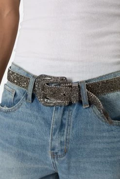 Caviar Crystal Belt - Black -clothing Caviar Crystal Belt Black 3