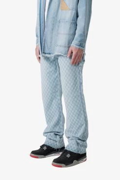 Checkerboard Carpenter Denim - Blue/White -clothing Checkerboard Carpenter Denim BlueWhite 3