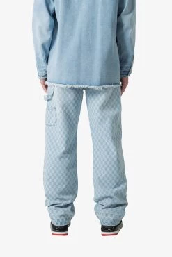 Checkerboard Carpenter Denim - Blue/White -clothing Checkerboard Carpenter Denim BlueWhite 5