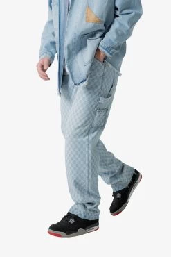Checkerboard Carpenter Denim - Blue/White -clothing Checkerboard Carpenter Denim BlueWhite 6