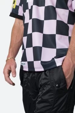 Checkered Jersey - Pink -clothing Checkered Jersey Pink 9