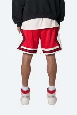 Classic Basketball Shorts - Red/White -clothing Classic Basketball Shorts RedWhite 6