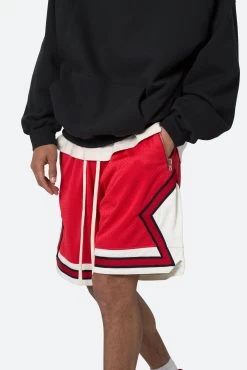 Classic Basketball Shorts - Red/White -clothing Classic Basketball Shorts RedWhite 7
