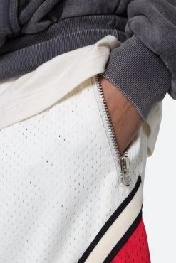 Classic Basketball Shorts - White/Red 17 Classic Basketball Shorts - White/Red -clothing Classic Basketball Shorts WhiteRed 8