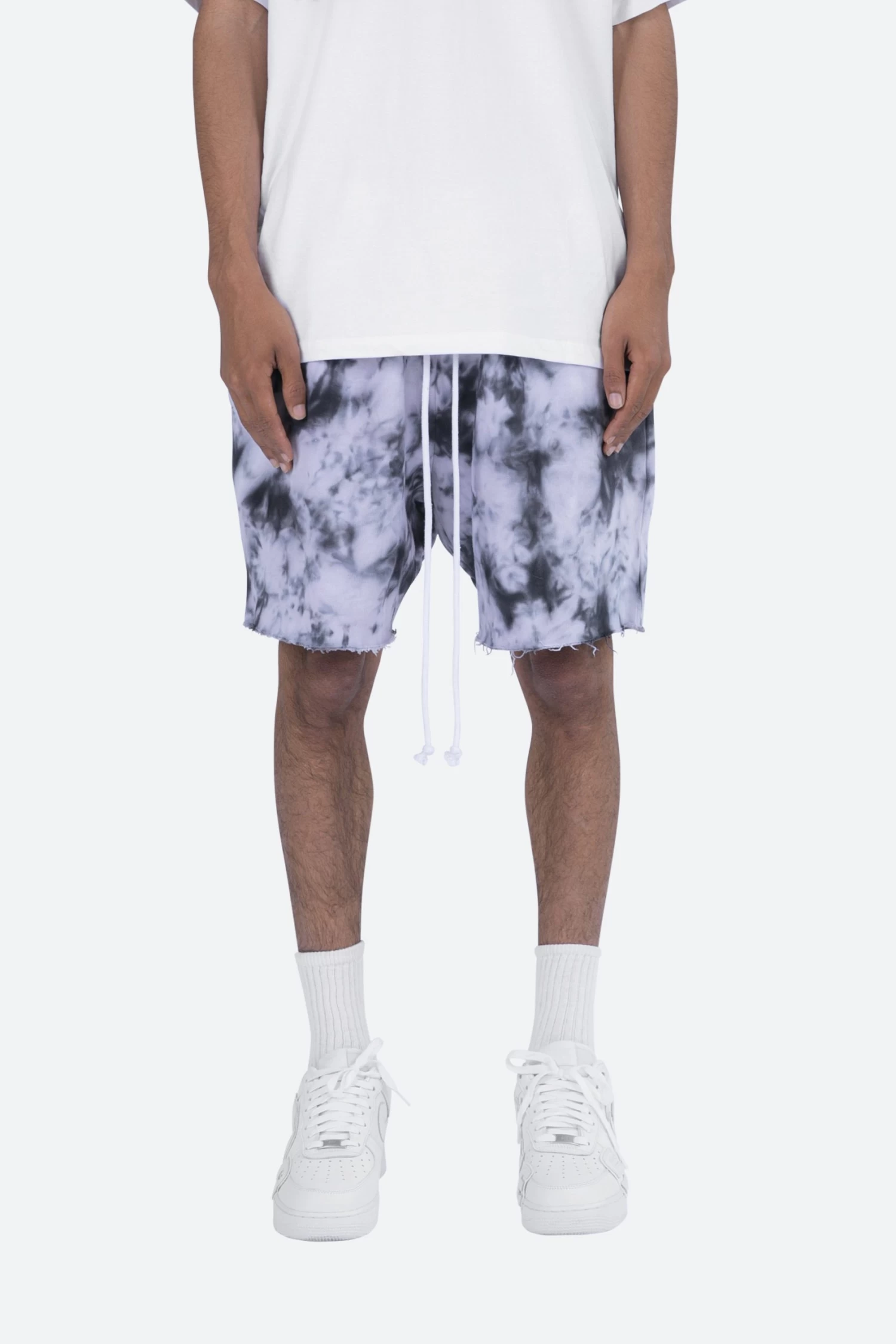 Cloud Wash Sweatshorts - Black/White 4 Cloud Wash Sweatshorts - Black/White - Image 2
