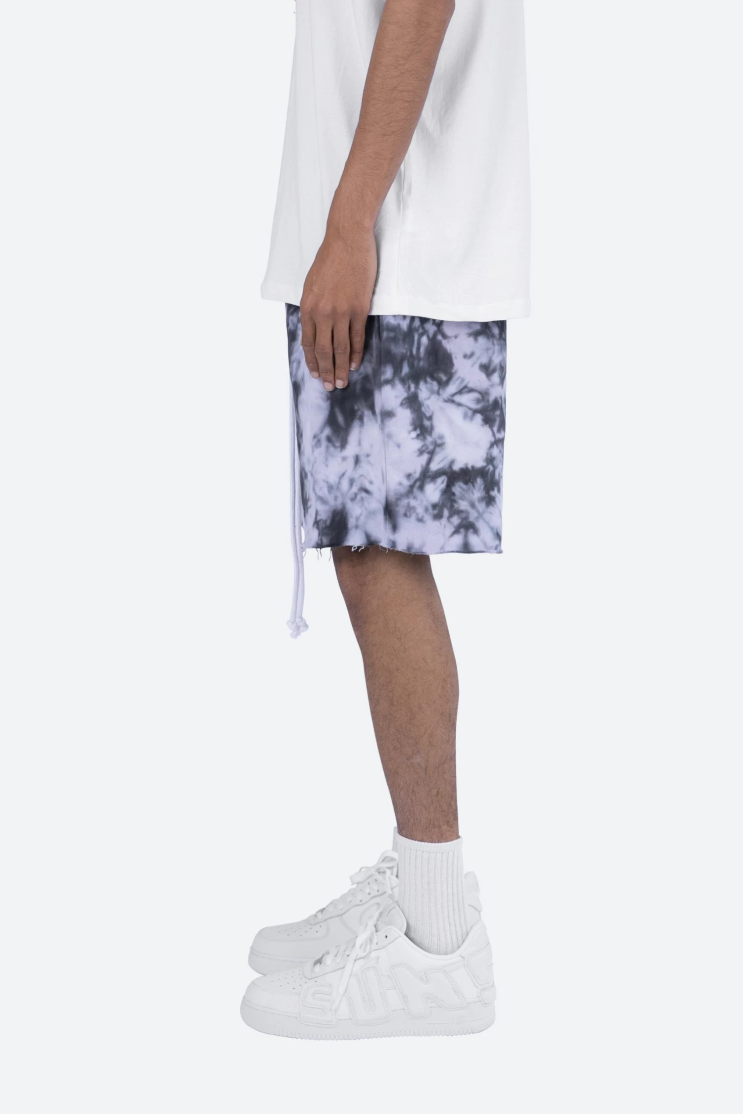 Cloud Wash Sweatshorts - Black/White 6 Cloud Wash Sweatshorts - Black/White - Image 4