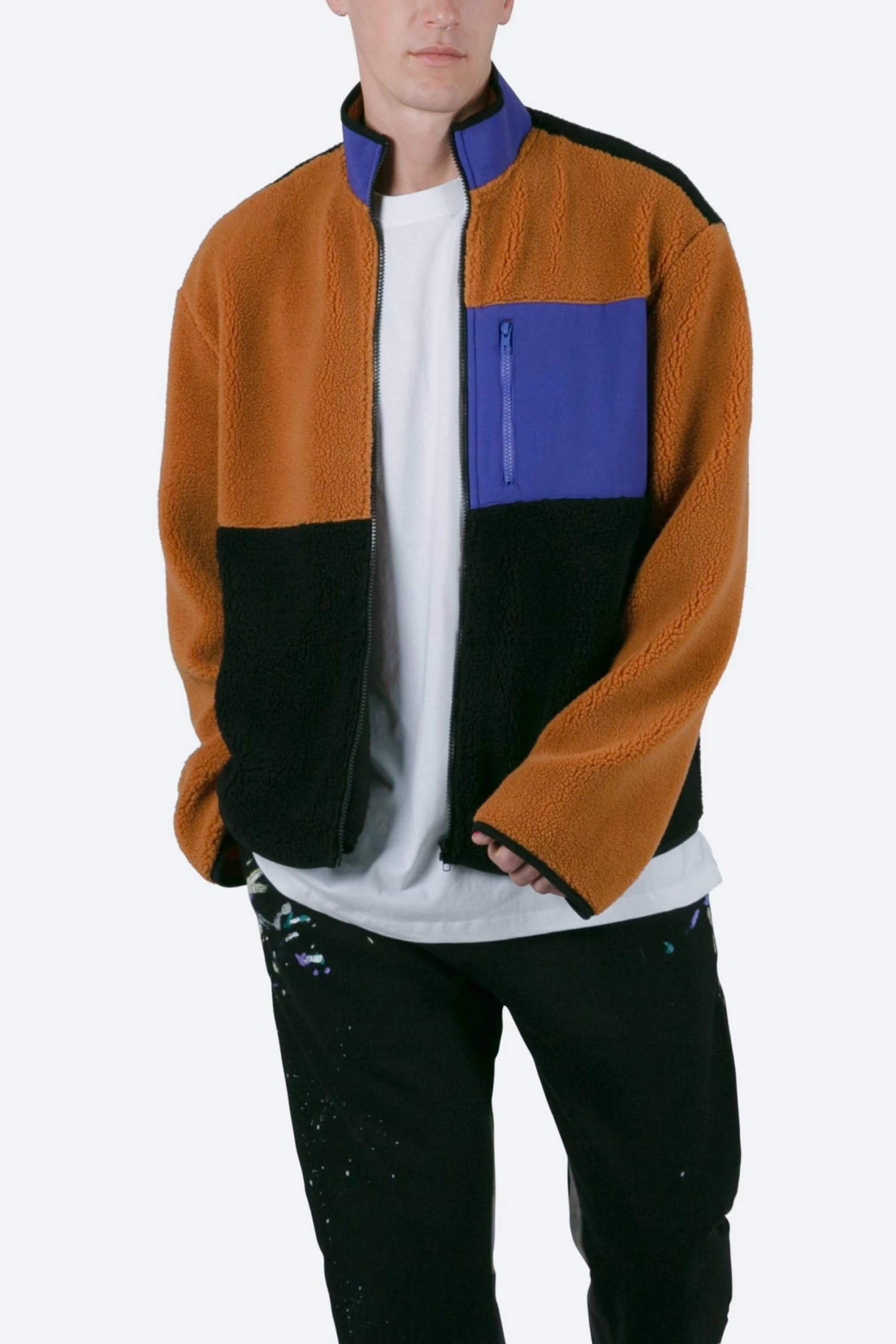 Color Block Zip Up Jacket - Multi 4 Color Block Zip Up Jacket - Multi - Image 2