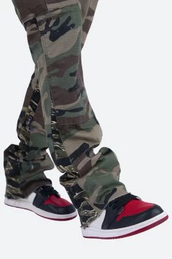 Contrast Bootcut Cargo Pants - Woodland Camo -clothing Contrast Bootcut Cargo Pants Woodland Camo 8 dd0f1cf2 fcd9 4b02 807b 4a5316faf802