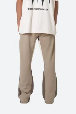 Contrast Bootcut Sweatpants - Earth -clothing Contrast Bootcut Sweatpants Earth 5