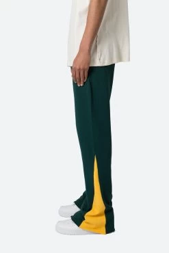 Contrast Bootcut Sweatpants - Green 14 Contrast Bootcut Sweatpants - Green -clothing Contrast Bootcut Sweatpants Green 5
