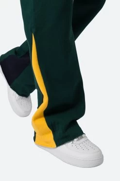 Contrast Bootcut Sweatpants - Green 17 Contrast Bootcut Sweatpants - Green -clothing Contrast Bootcut Sweatpants Green 8