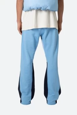 Contrast Bootcut Sweatpants - Light Blue -clothing Contrast Bootcut Sweatpants Light Blue 6