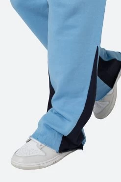 Contrast Bootcut Sweatpants - Light Blue -clothing Contrast Bootcut Sweatpants Light Blue 8