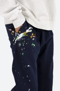 Contrast Bootcut Sweatpants - Navy 15 Contrast Bootcut Sweatpants - Navy -clothing Contrast Bootcut Sweatpants Navy 7