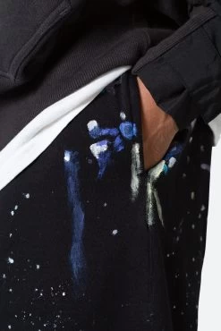 Contrast Paneled Sweatshorts - Black -clothing Contrast Paneled Sweatshorts Black 8