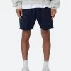 Contrast Paneled Sweatshorts - Navy