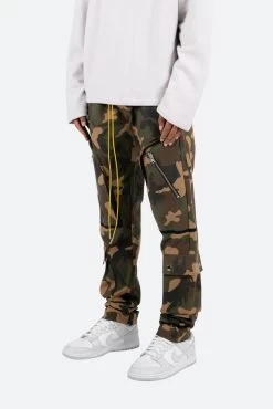 Contrast Taped Cargo Pants - Camo -clothing Contrast Taped Cargo Pants Camo 3