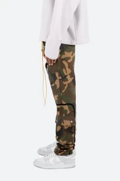 Contrast Taped Cargo Pants - Camo -clothing Contrast Taped Cargo Pants Camo 4