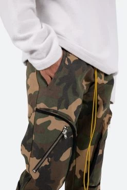 Contrast Taped Cargo Pants - Camo -clothing Contrast Taped Cargo Pants Camo 7