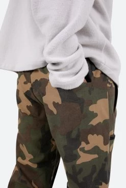Contrast Taped Cargo Pants - Camo -clothing Contrast Taped Cargo Pants Camo 8