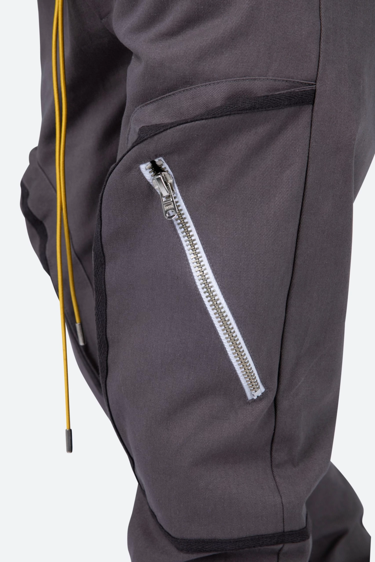 Contrast Taped Cargo Pants - Charcoal Grey 9 Contrast Taped Cargo Pants - Charcoal Grey - Image 7