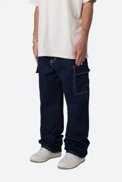 Contrast Ultra Baggy Denim - Blue -clothing Contrast Ultra Baggy Denim Blue 4