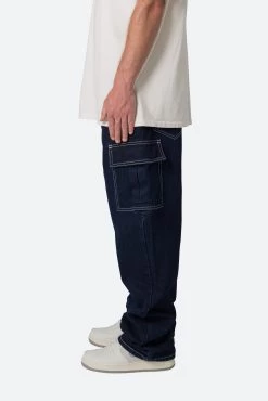 Contrast Ultra Baggy Denim - Blue -clothing Contrast Ultra Baggy Denim Blue 5
