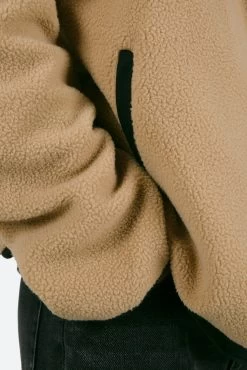 Contrast Zip Up Jacket - Brown -clothing Contrast Zip Up Jacket Brown 8