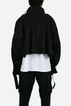 Cropped M65 Jacket - Black -clothing Cropped M65 Jacket Black 6