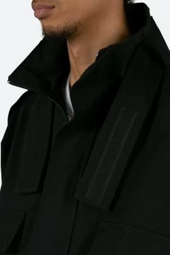 Cropped M65 Jacket - Black -clothing Cropped M65 Jacket Black 7