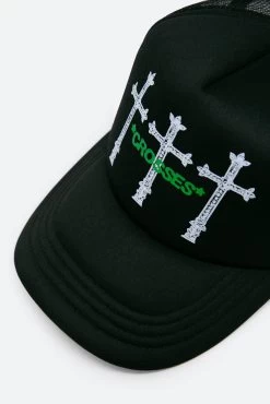 Crosses Trucker Cap - Black -clothing Crosses Trucker Cap Black 5