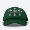 Crosses Trucker Cap - Forest Green -clothing Crosses Trucker Cap Forest Green