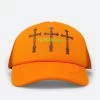 Crosses Trucker Cap - Orange -clothing Crosses Trucker Cap Orange
