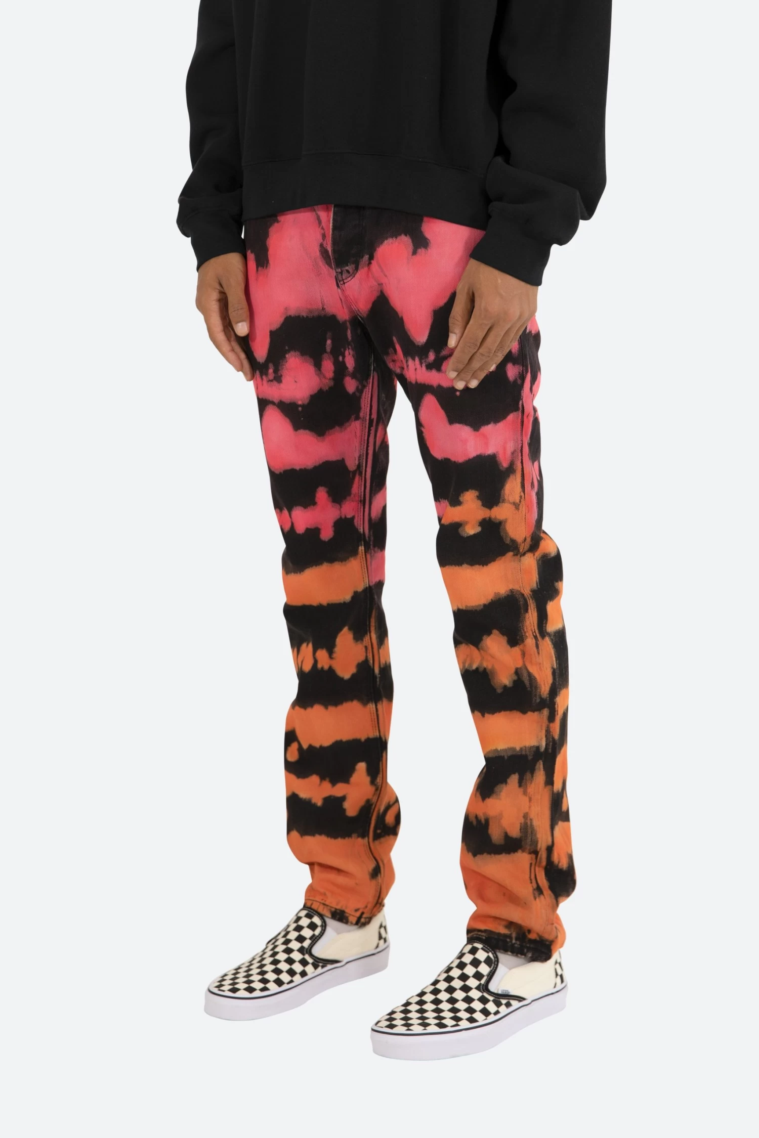 D105 Straight Denim - Orange 5 D105 Straight Denim - Orange - Image 3