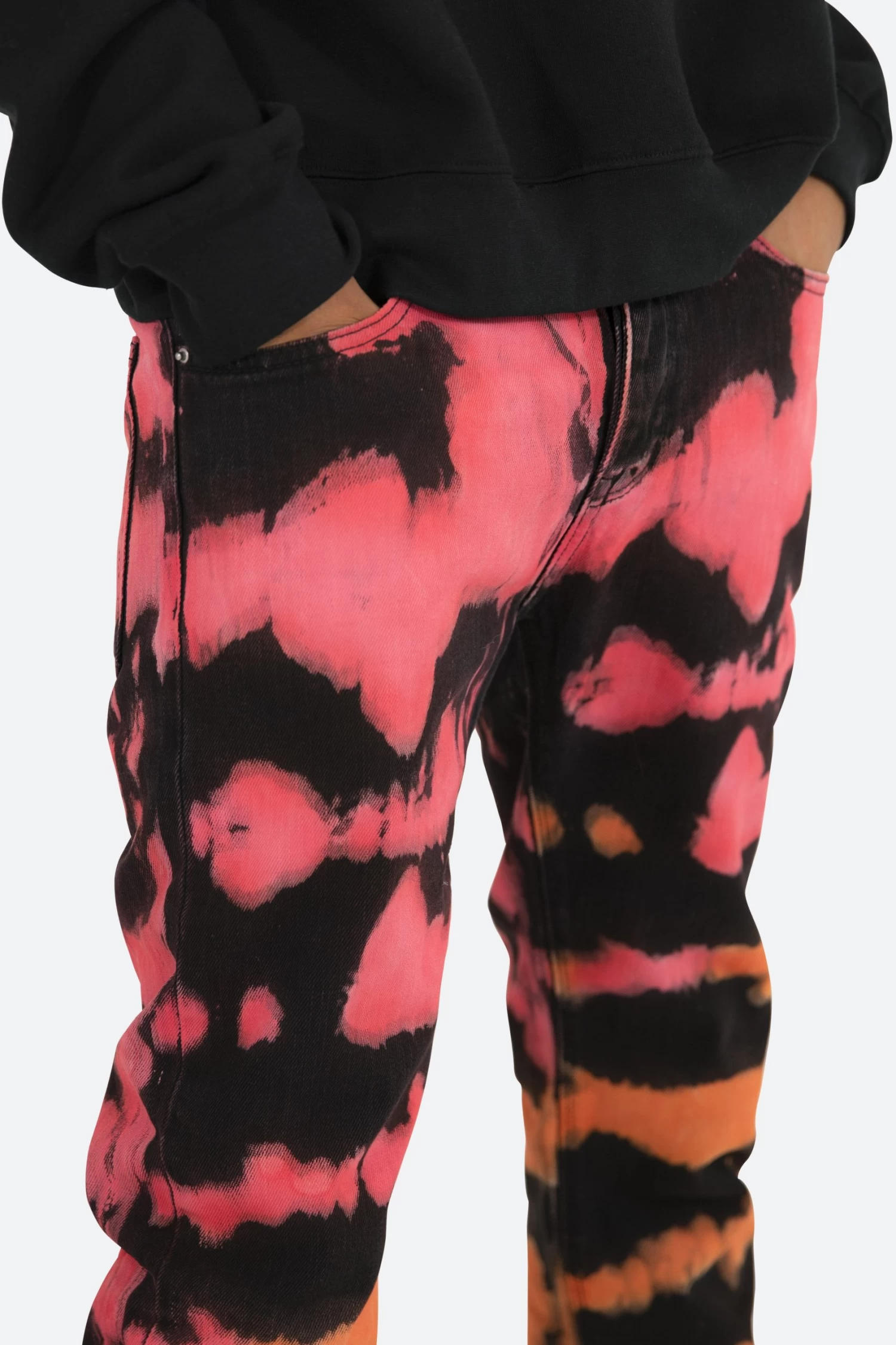 D105 Straight Denim - Orange 9 D105 Straight Denim - Orange - Image 7