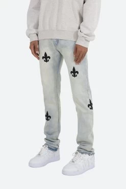 D112 Fleur Straight Denim - Blue -clothing D112 Fleur Straight Denim Blue 3