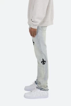 D112 Fleur Straight Denim - Blue -clothing D112 Fleur Straight Denim Blue 4