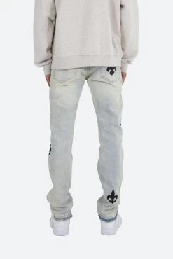 D112 Fleur Straight Denim - Blue -clothing D112 Fleur Straight Denim Blue 5