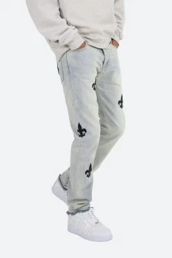 D112 Fleur Straight Denim - Blue -clothing D112 Fleur Straight Denim Blue 6