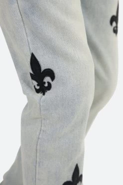 D112 Fleur Straight Denim - Blue -clothing D112 Fleur Straight Denim Blue 7