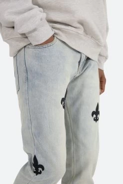 D112 Fleur Straight Denim - Blue -clothing D112 Fleur Straight Denim Blue 9