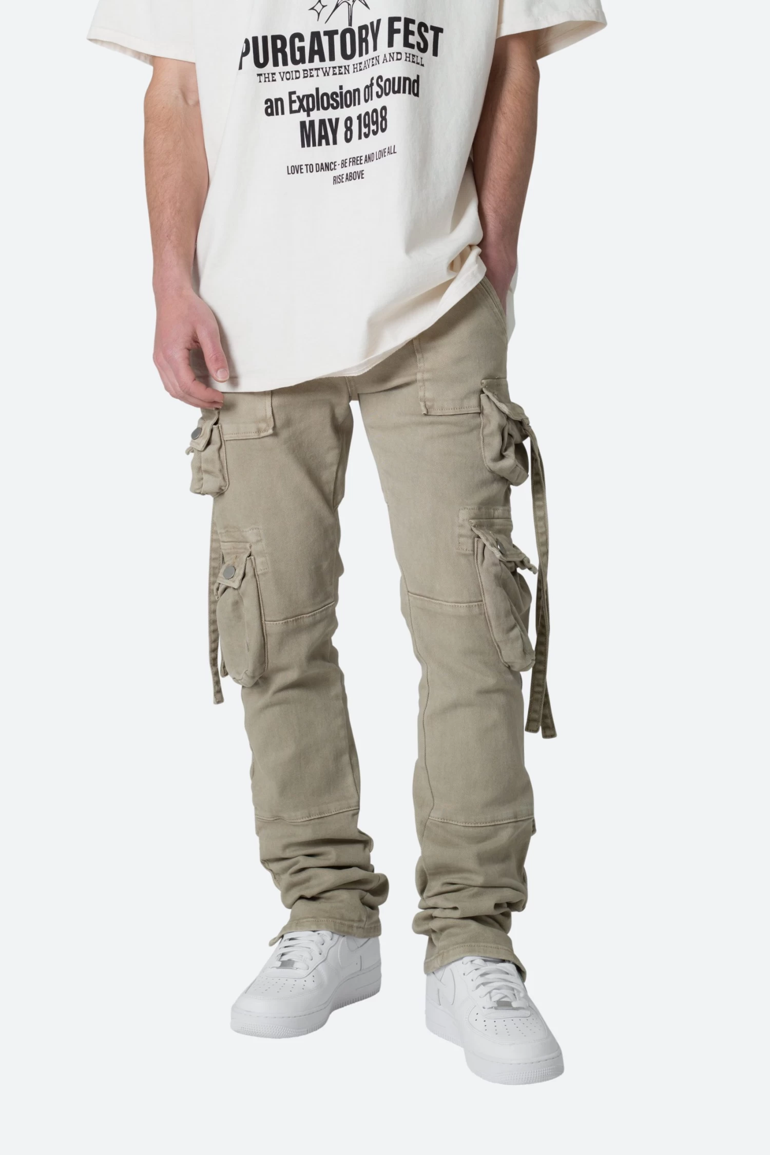 D152 Cargo Straight Denim - Brown 4 D152 Cargo Straight Denim - Brown - Image 2