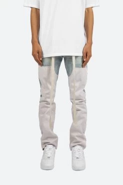 D187 Western Straight Denim - Blue/Natural