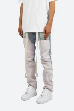 D187 Western Straight Denim - Blue/Natural -clothing D187 Western Straight Denim BlueNatural 3