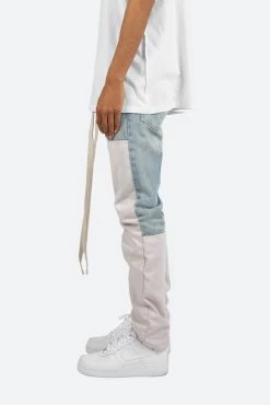 D187 Western Straight Denim - Blue/Natural -clothing D187 Western Straight Denim BlueNatural 4