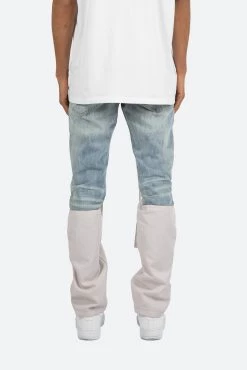 D187 Western Straight Denim - Blue/Natural -clothing D187 Western Straight Denim BlueNatural 5